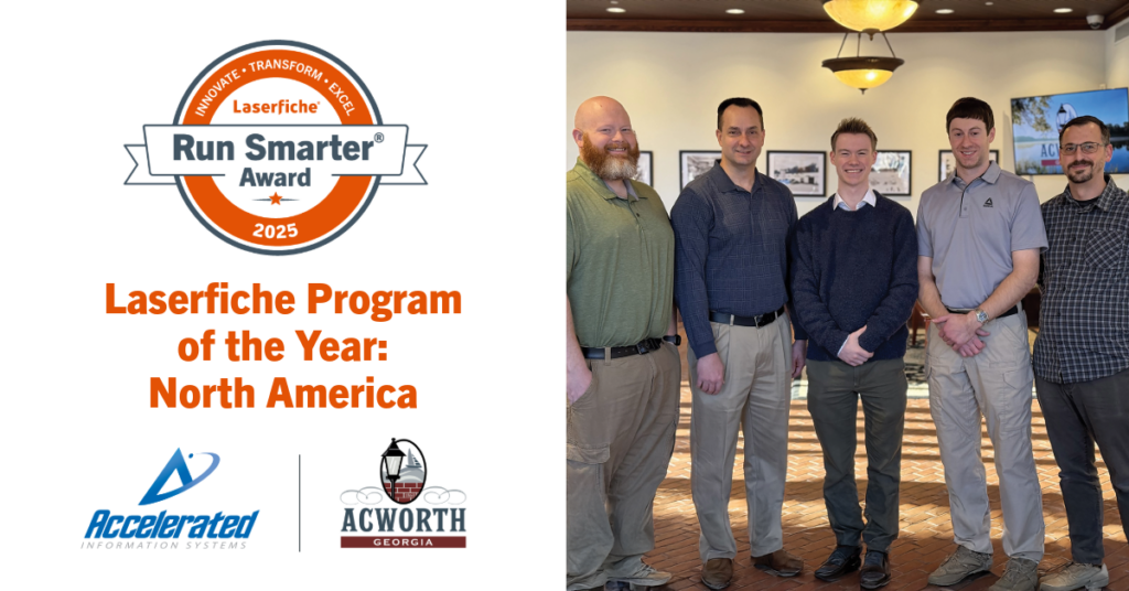 City of Acworth, GA Honored with 2025 Laserfiche Run Smarter® Award